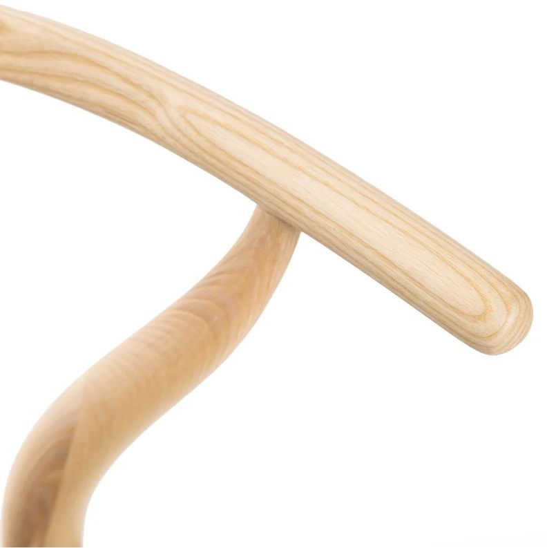 Pack 2 sillas de Madera Wishbone Asiento de cuerda LF9-01 - Natural/negro-6
