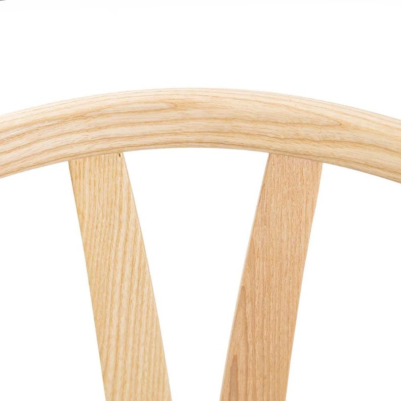Pack 2 sillas de Madera Wishbone Asiento de cuerda LF9-01 - Natural/negro-8