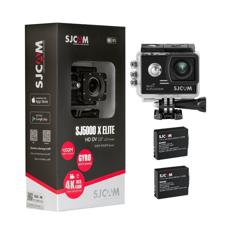 Cámara Deportiva SJCAM SJ5000X 4K WIFI Gyro estabilizador 2 baterias-0