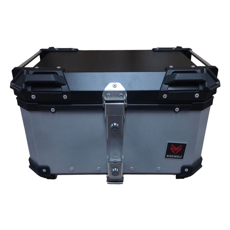 Baul Top Case Para Motocicleta 50L 0712-50 Plateado Metalico