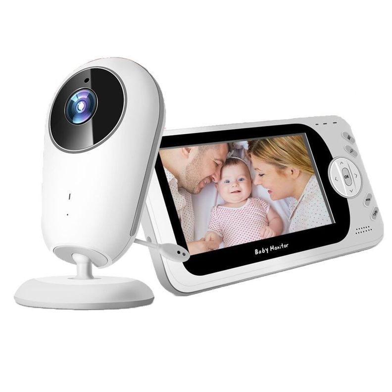 Monitor para bebe portatil 4.3 pulgadas audio bidireccional y visión nocturna VB608-2