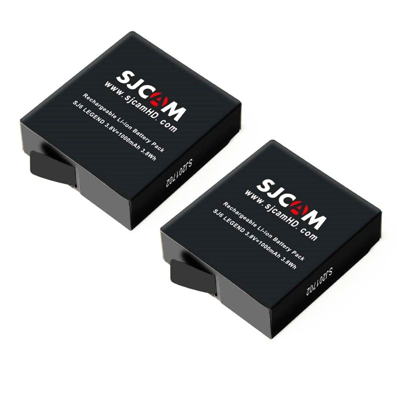 Pack 2 Baterías de litio 1000mAh para cámara deportiva SJCAM SJ6 LEGEND / SJ6 PRO-0