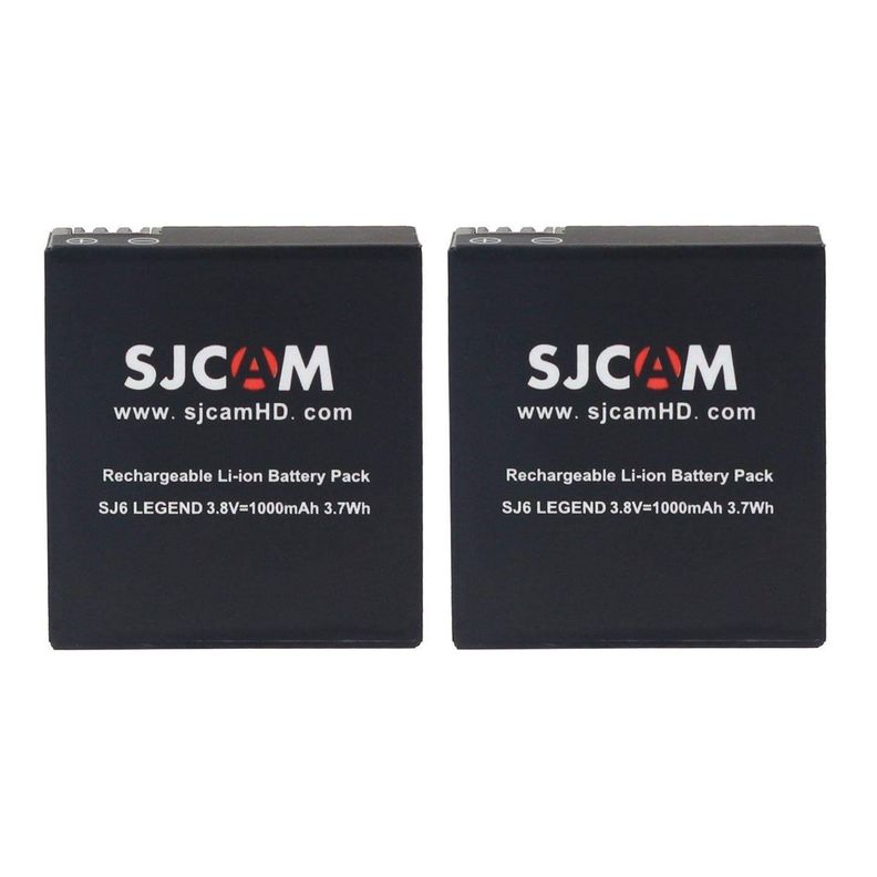 Pack 2 Baterías de litio 1000mAh para cámara deportiva SJCAM SJ6 LEGEND / SJ6 PRO-1