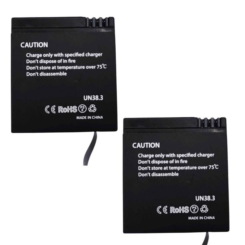 Pack 2 Baterías de litio 1000mAh para cámara deportiva SJCAM SJ6 LEGEND / SJ6 PRO-2