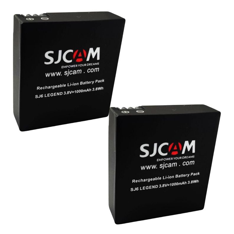 Pack 2 Baterías de litio 1000mAh para cámara deportiva SJCAM SJ6 LEGEND / SJ6 PRO-3