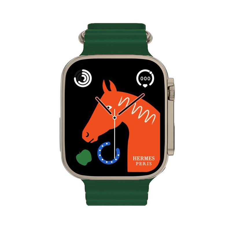 Smartwatch Bluetooth llamadas 2.02” 380mAh HW8 ULTRA MAX - verde-3