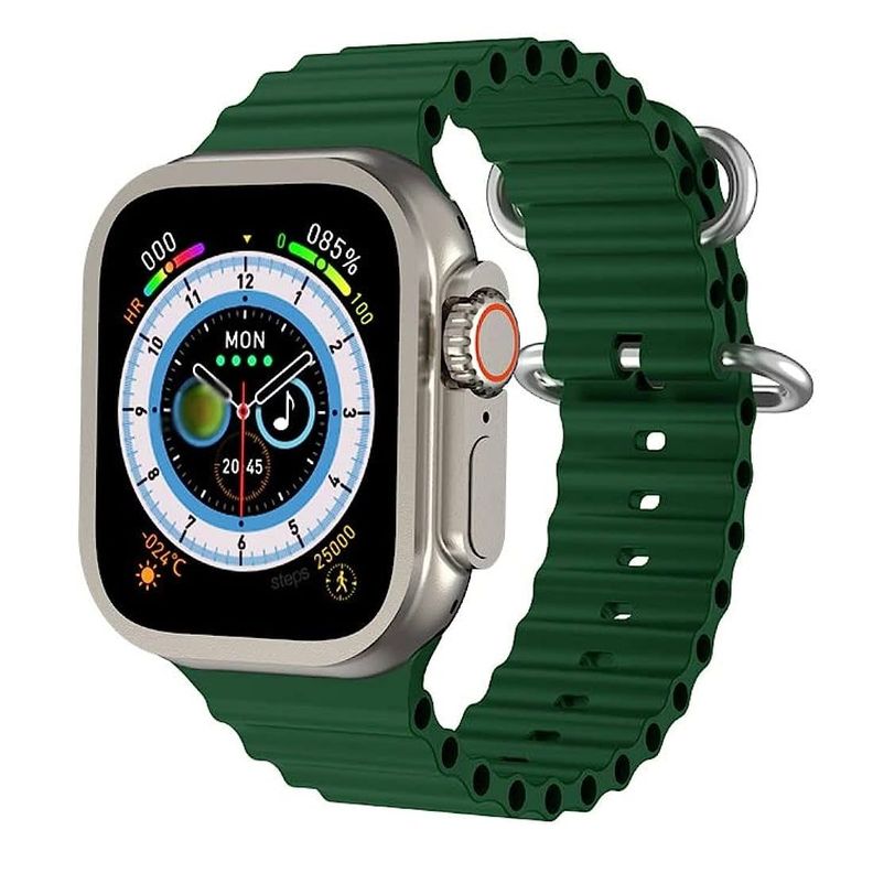 Smartwatch Bluetooth llamadas 2.02” 380mAh HW8 ULTRA MAX - verde-0