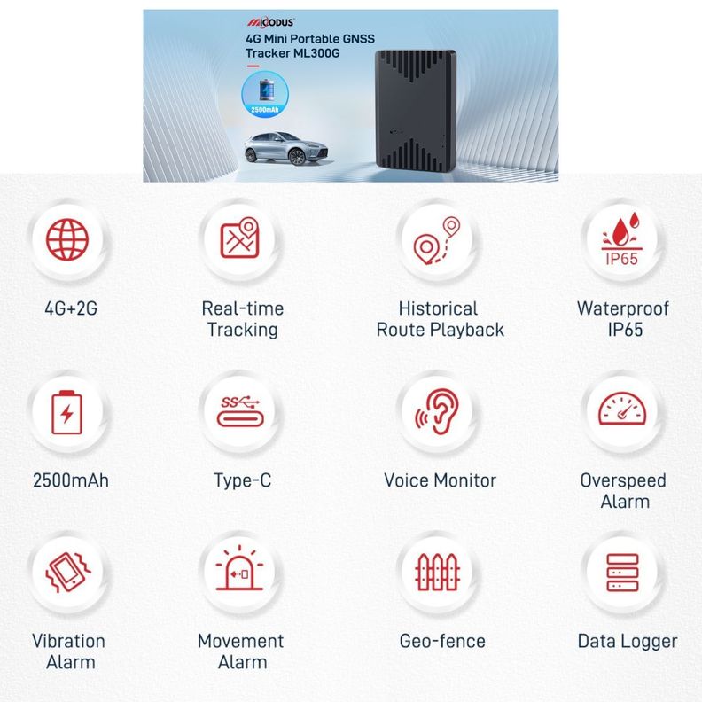 Rastreador GPS 4G ML500G 5000mAh GPS tracker-2