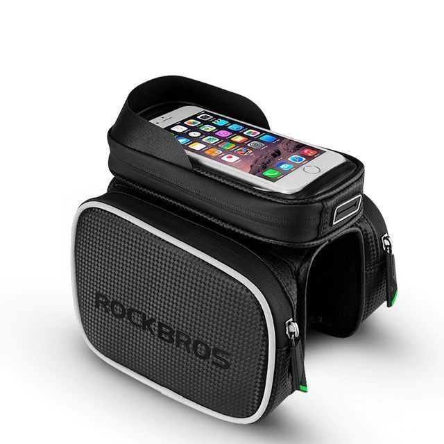 Bolso para bicicleta con soporte para teléfono Rockbros 009-4-0