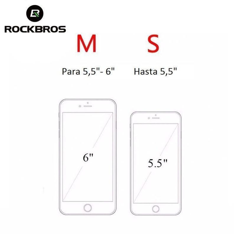 Bolso para bicicleta con soporte para teléfono Rockbros 009-4-6