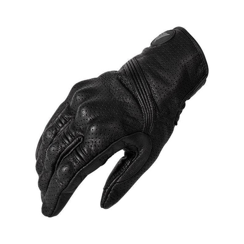 Guantes para motociclismo de cuero perforado Motowolf 0303-0