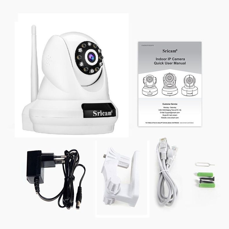 Cámara de Seguridad WIFI 5G Quad HD 1920p 5MP audio y Ranura Sricam SP018-1