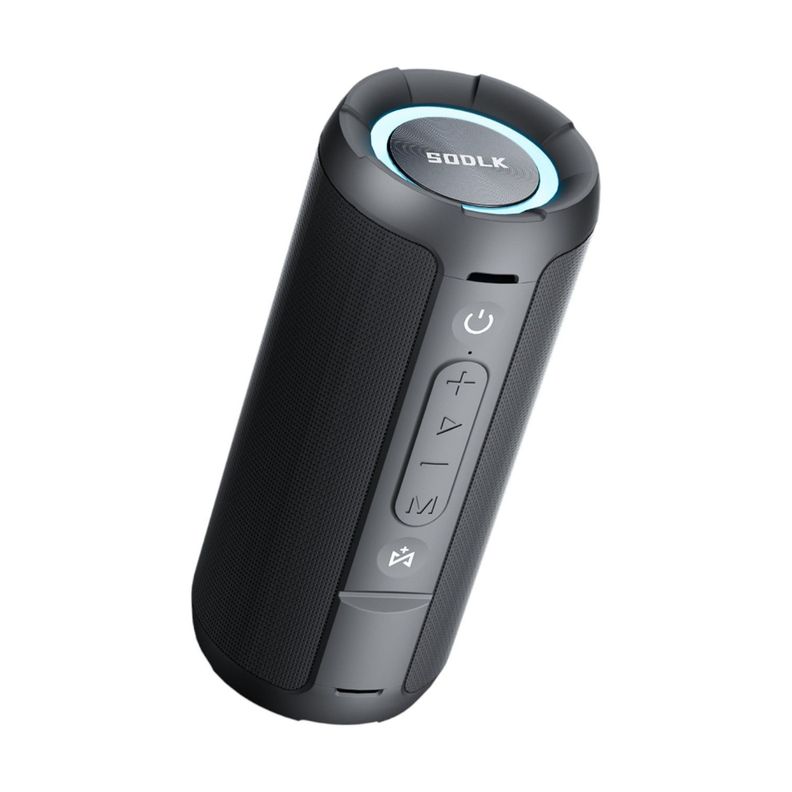 Parlante Altavoz Bluetooth 5.3 Inalambrico 60W 3600 mAh IPX7 RGB SODLK T21 Negro