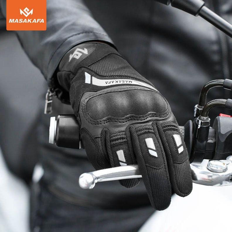 Guantes deportivos para motociclismo Masakafa 0315 - Negro-5