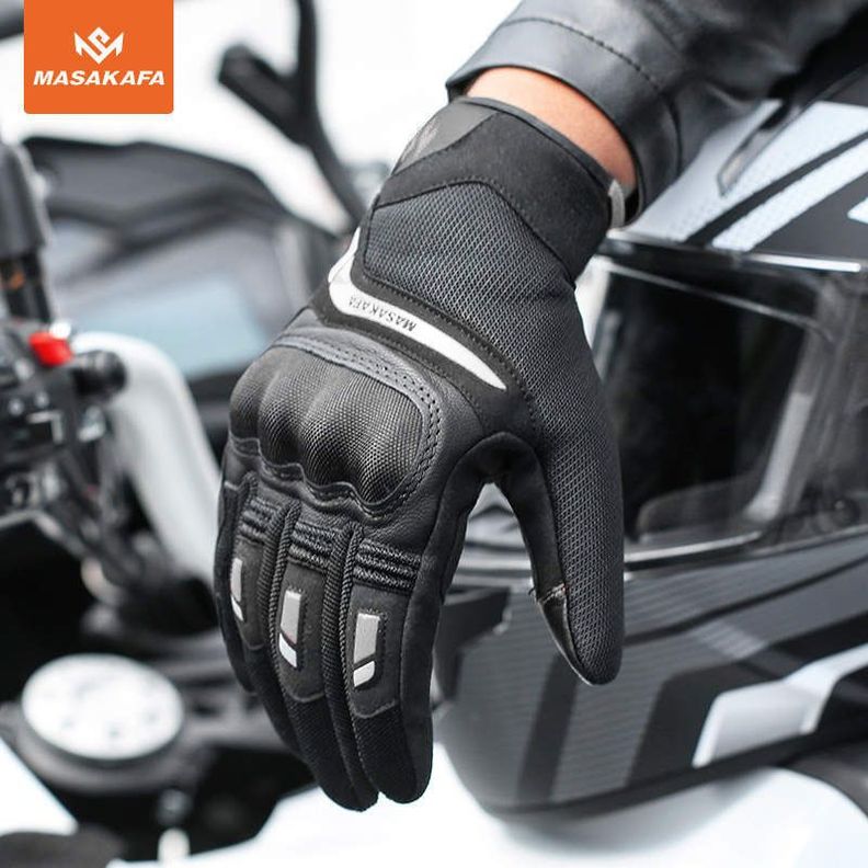 Guantes deportivos para motociclismo Masakafa 0315 - Negro-6