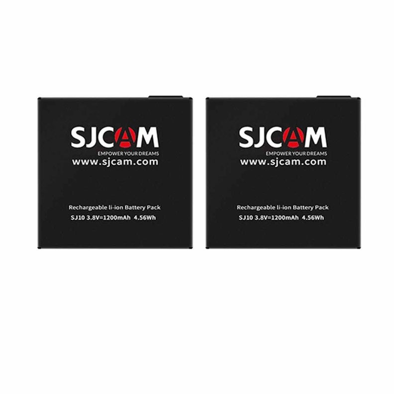 Pack 2  Baterias de litio 1300mAh para cámara deportiva SJCAM SJ10 y SJ11 SERIES-2