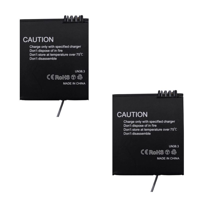 Pack 2  Baterias de litio 1300mAh para cámara deportiva SJCAM SJ10 y SJ11 SERIES-4