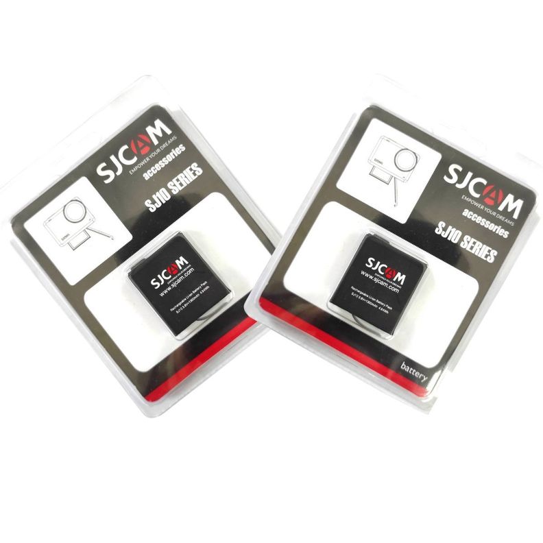 Pack 2  Baterias de litio 1300mAh para cámara deportiva SJCAM SJ10 y SJ11 SERIES-5