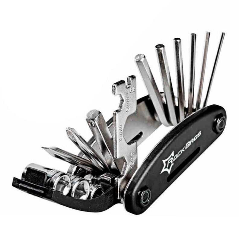 Set de herramientas multifuncional 16 en 1 Rockbros GJ1601 Negro