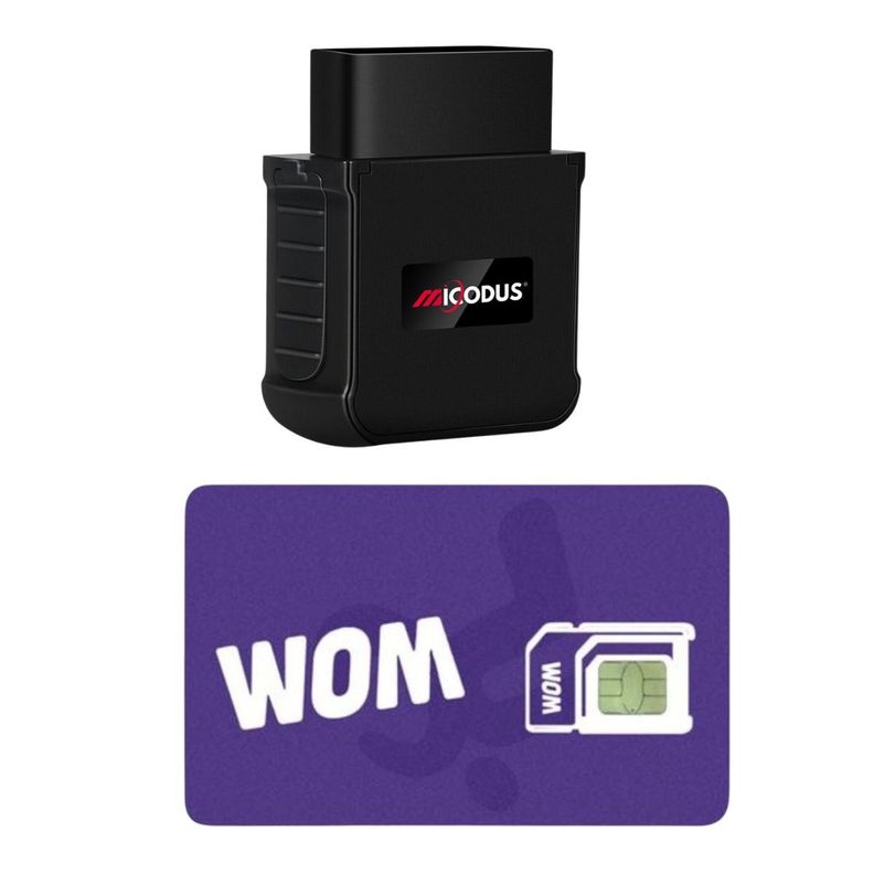 Rastreador GPS 4G MV55G 4G OBD2 + Configuración + Sim-1