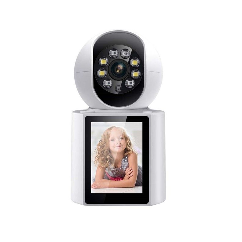 Camara IP WiFi 3MP Pantalla 2,8" Deteccion Humana Vision Nocturna dual ESCAM QF104