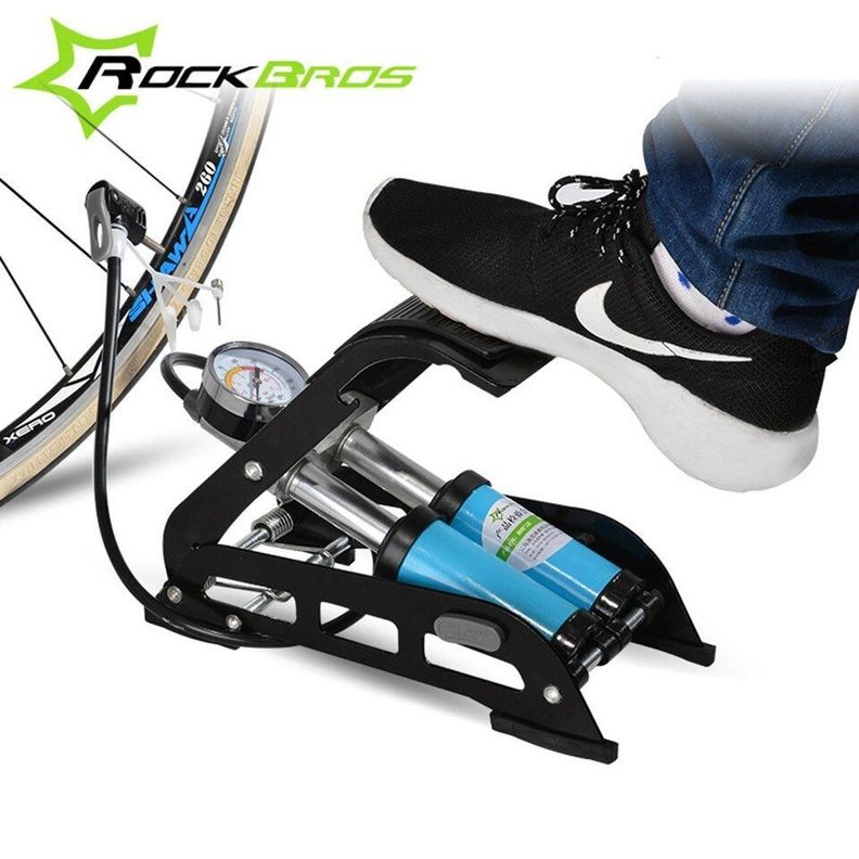 Bombin de Pie doble cilindro ciclismo Rockbros FP4411-5