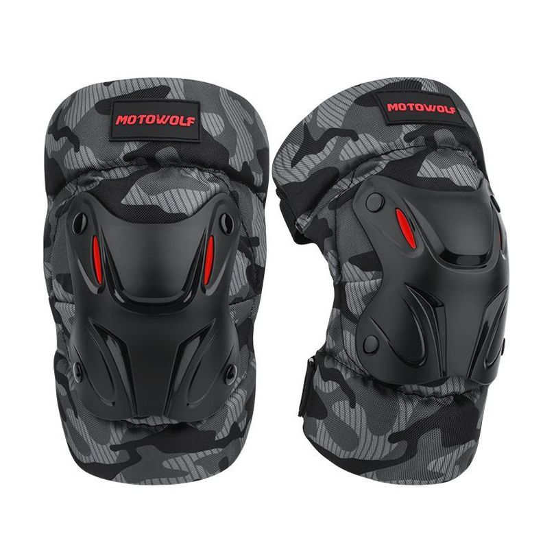 Rodilleras para motociclismo Motowolf 1010 Camuflaje - corta-0