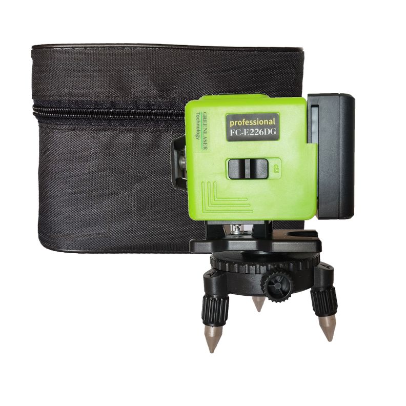 Nivel Laser Construccion 12 lineas 360 Horizontal y vertical FC-E226DG Verde