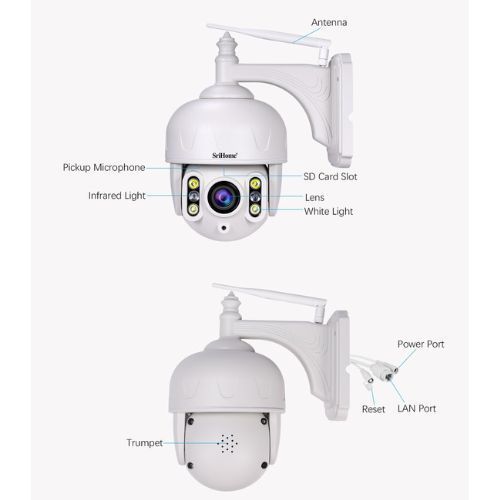 Camara IP SH028D Wifi Exterior 5X ZOOM, 5MP 1920p, WIFI 5G -0