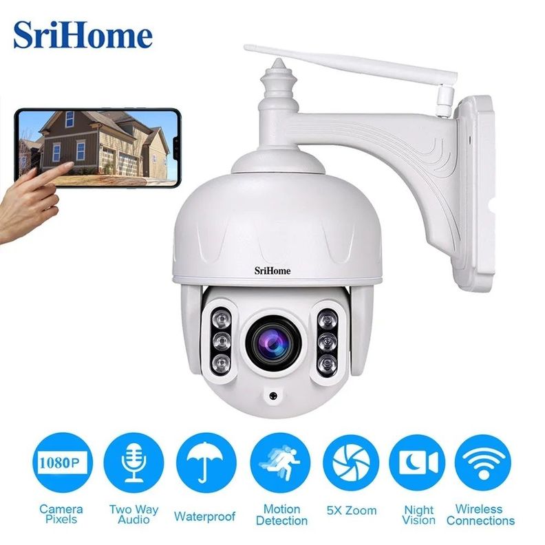 Camara IP SH028D Wifi Exterior 5X ZOOM, 5MP 1920p, WIFI 5G -3