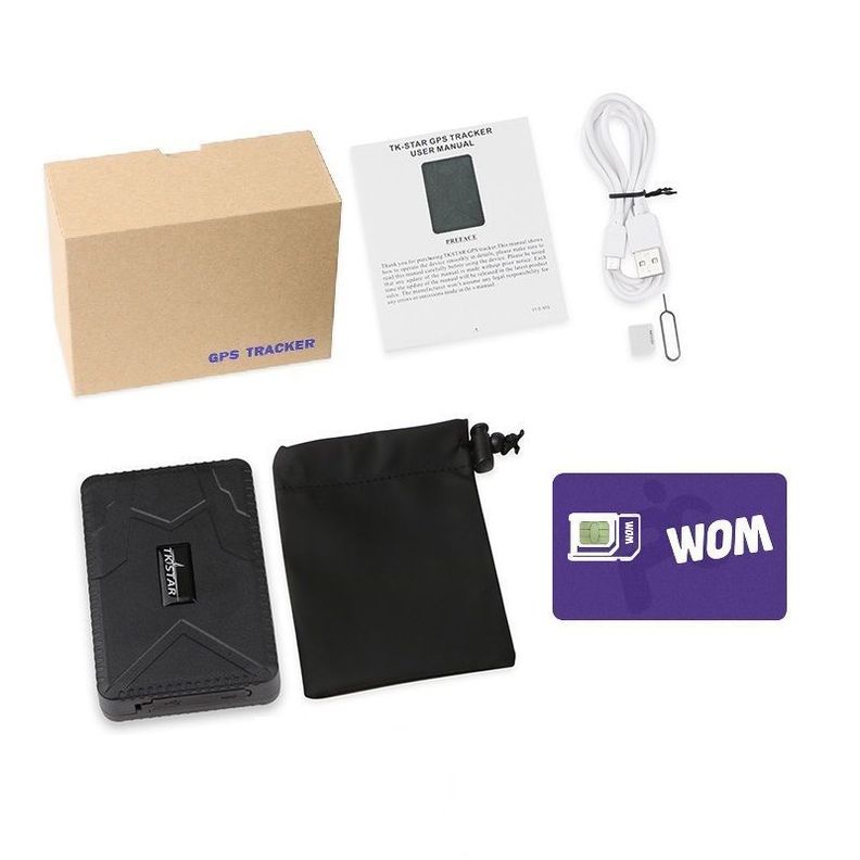 GPS tracker, Rastreador GPS 4G LTE TkStar TK915 recargable 7800 mAh + SIM-4
