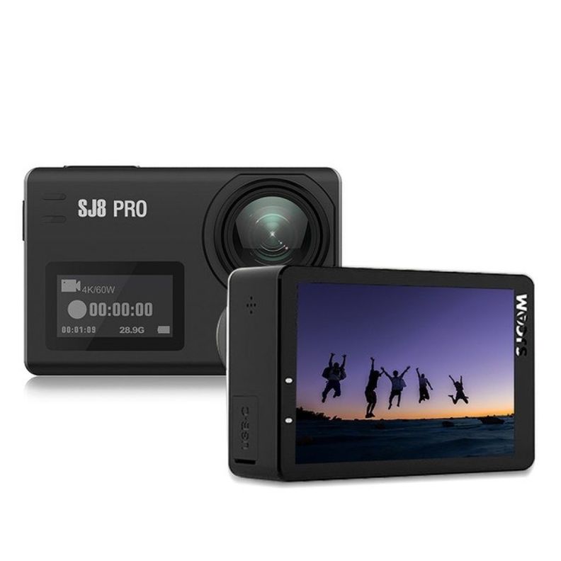 Pack Cámara Deportiva SJCAM SJ8 PRO 4K 60FPS Dual 5G Estabilizador giroscópico 2 Baterias-3