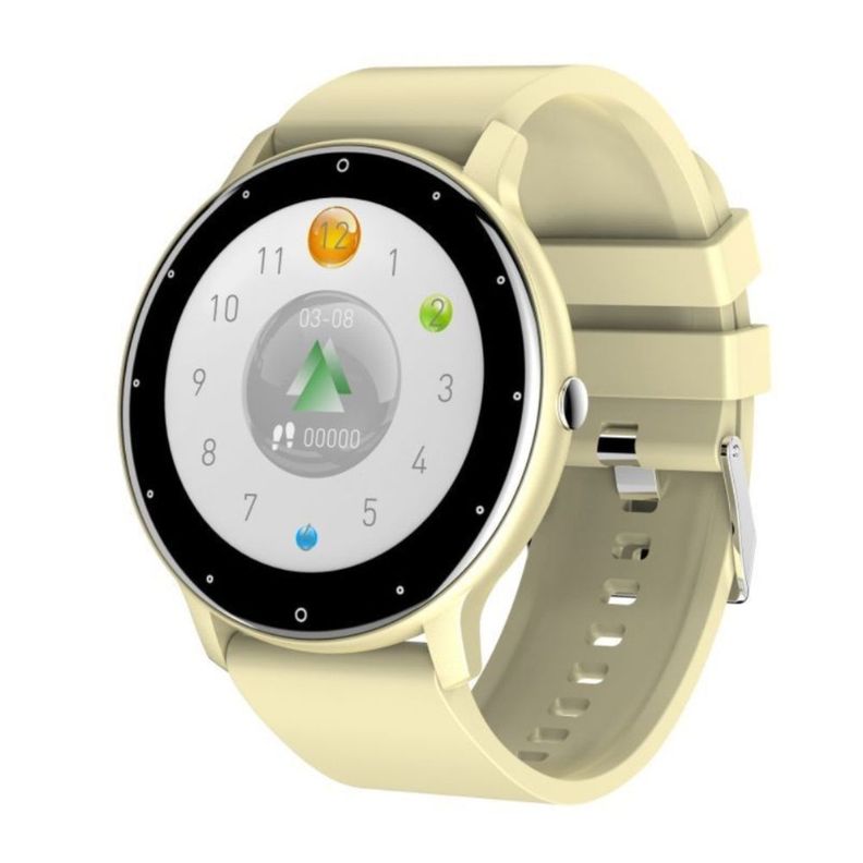 SmartWatch Reloj Inteligente Bluetooth ZL02 Pantalla Full Touch - Beige-0