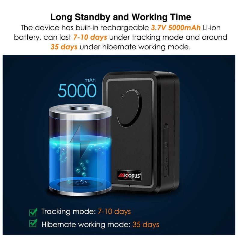 Rastreador GPS 4G ML500G 4G 5000mAh + Configuración + Sim-5