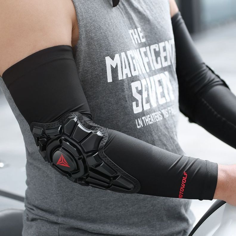 Mangas con coderas para motociclismo y deportes Motowolf 1020-4