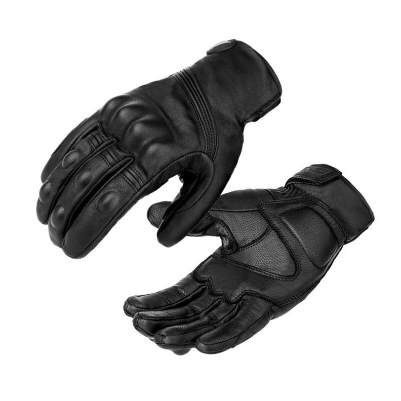 Guantes de Cuero invierno para Motociclismo Motowolf 0303B-0