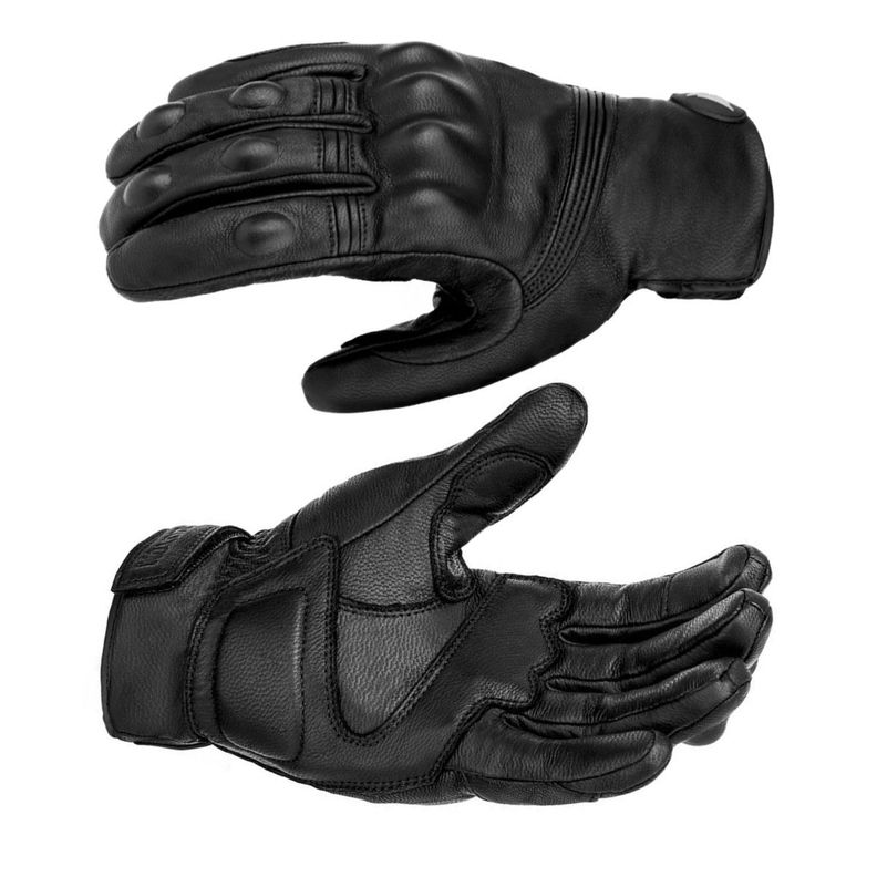 Guantes de Cuero invierno para Motociclismo Motowolf 0303B-1