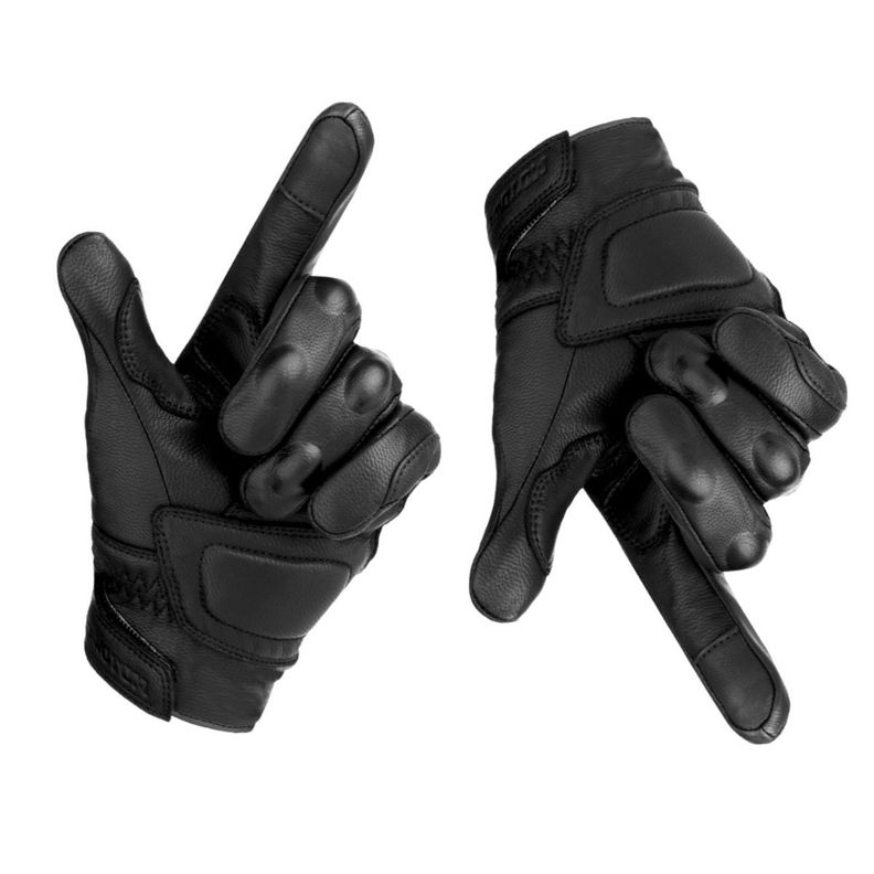 Guantes de Cuero invierno para Motociclismo Motowolf 0303B-2