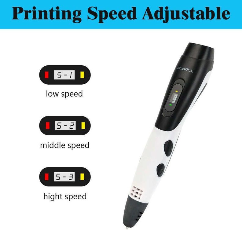 Boligrafo de impresión 3D ABS Smaffox SM-01 54M + Estuche-1