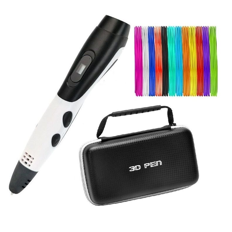 Boligrafo de impresión 3D ABS Smaffox SM-01 54M + Estuche-0