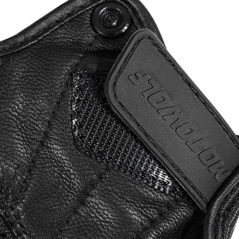 Guantes para motociclismo de cuero Motowolf 0302B Dedos Cortos-4