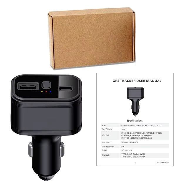 Rastreador GPS y cargador TKSTAR TK818 4G GPS tracker 2 en 1-5