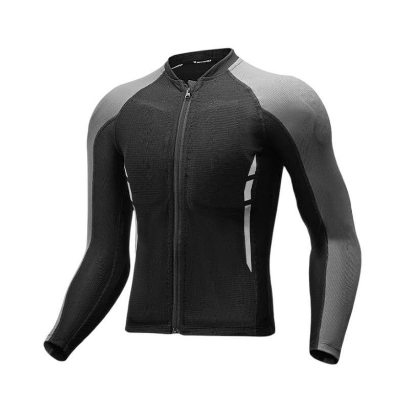 Chaqueta Ajustada Con Protecciones Para Motociclismo Motowolf MDL1032 Gris L