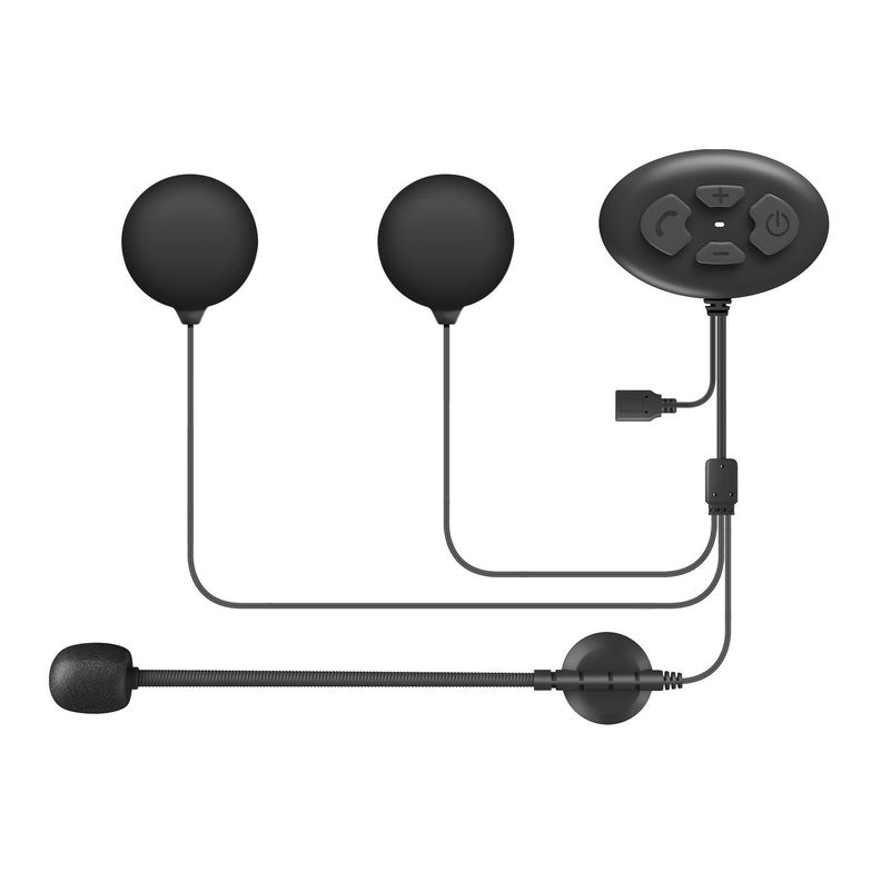 Intercomunicador y manos libres Bluetooth para moto DK12 Negro