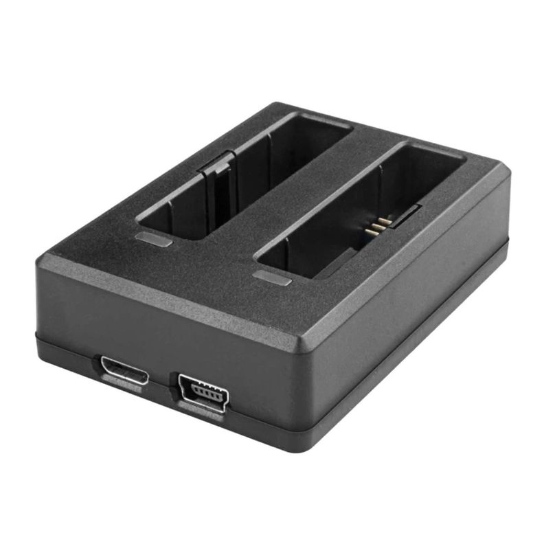 Cargador de baterias DUAL para camaras deportivas SJCAM SJ6 Legend / SJ6 pro Negro