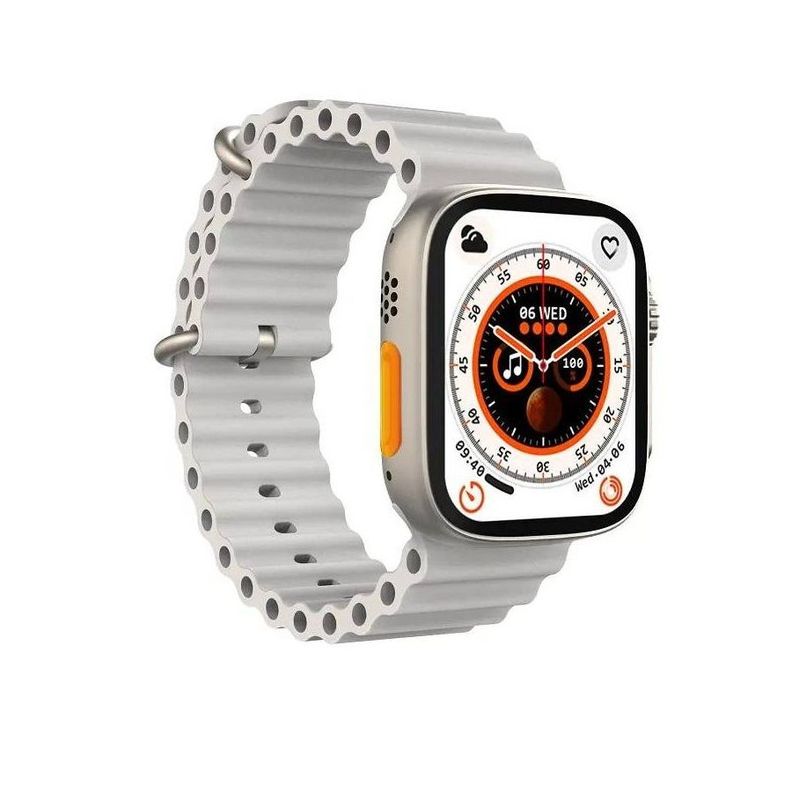 Smartwatch Bluetooth llamadas 2.02” 380mAh HW8 ULTRA MAX - blanco-1