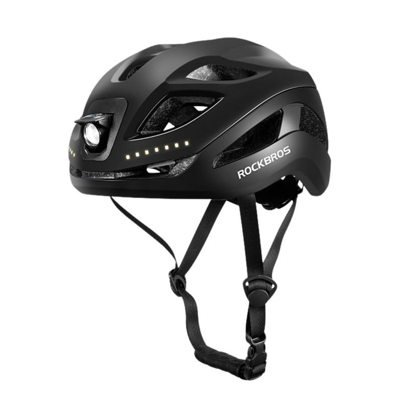 Casco de ciclismo con luces recargable Rockbros ZK-077 - negro-2