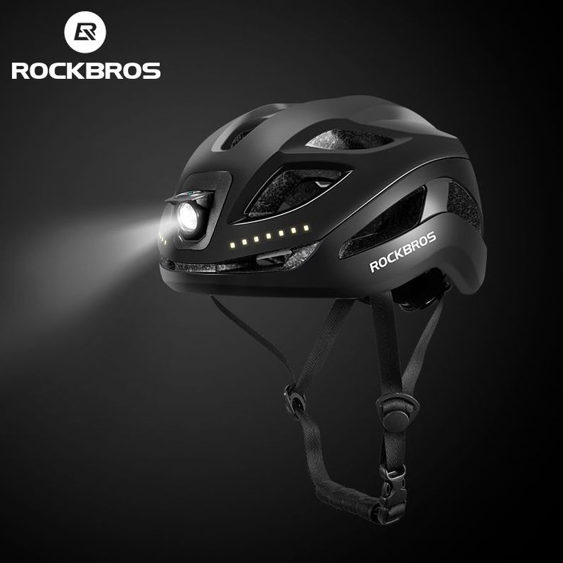 Casco de ciclismo con luces recargable Rockbros ZK-077 - negro-3