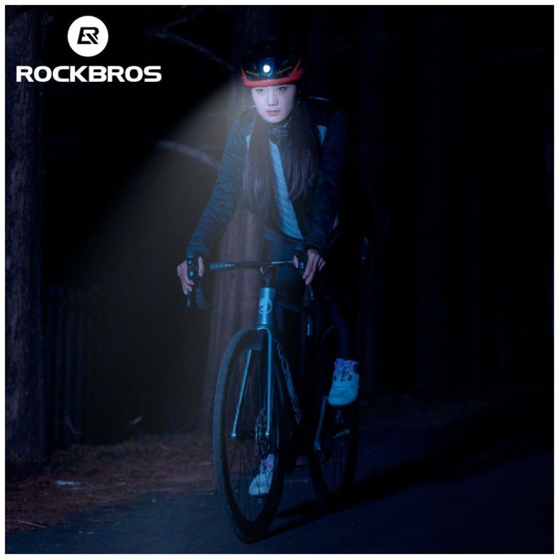 Casco de ciclismo con luces recargable Rockbros ZK-077 - negro-4