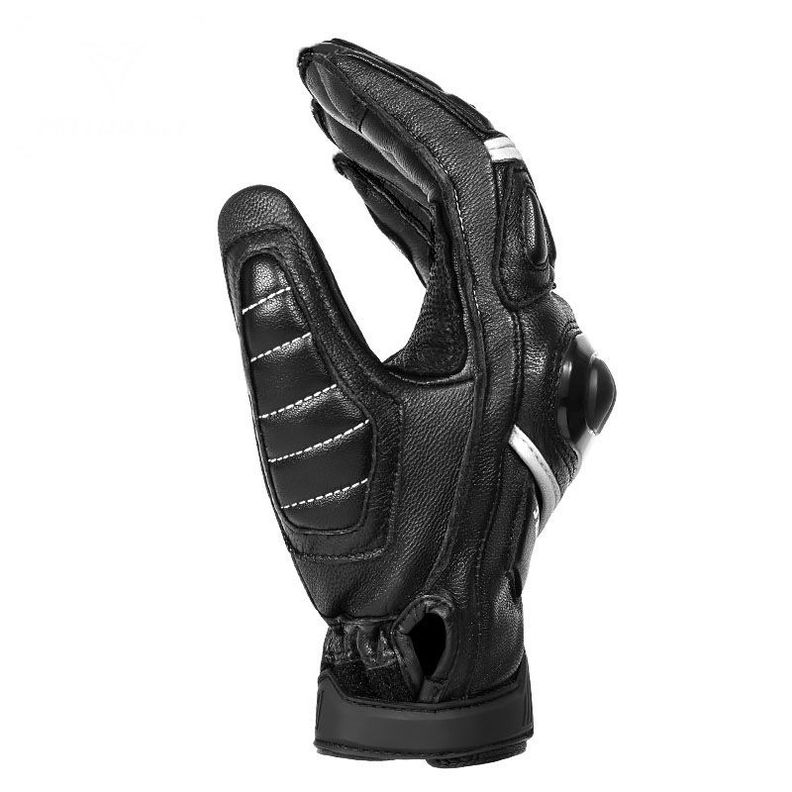 Guantes de Cuero para motociclismo Motowolf 0306 - Negro-1